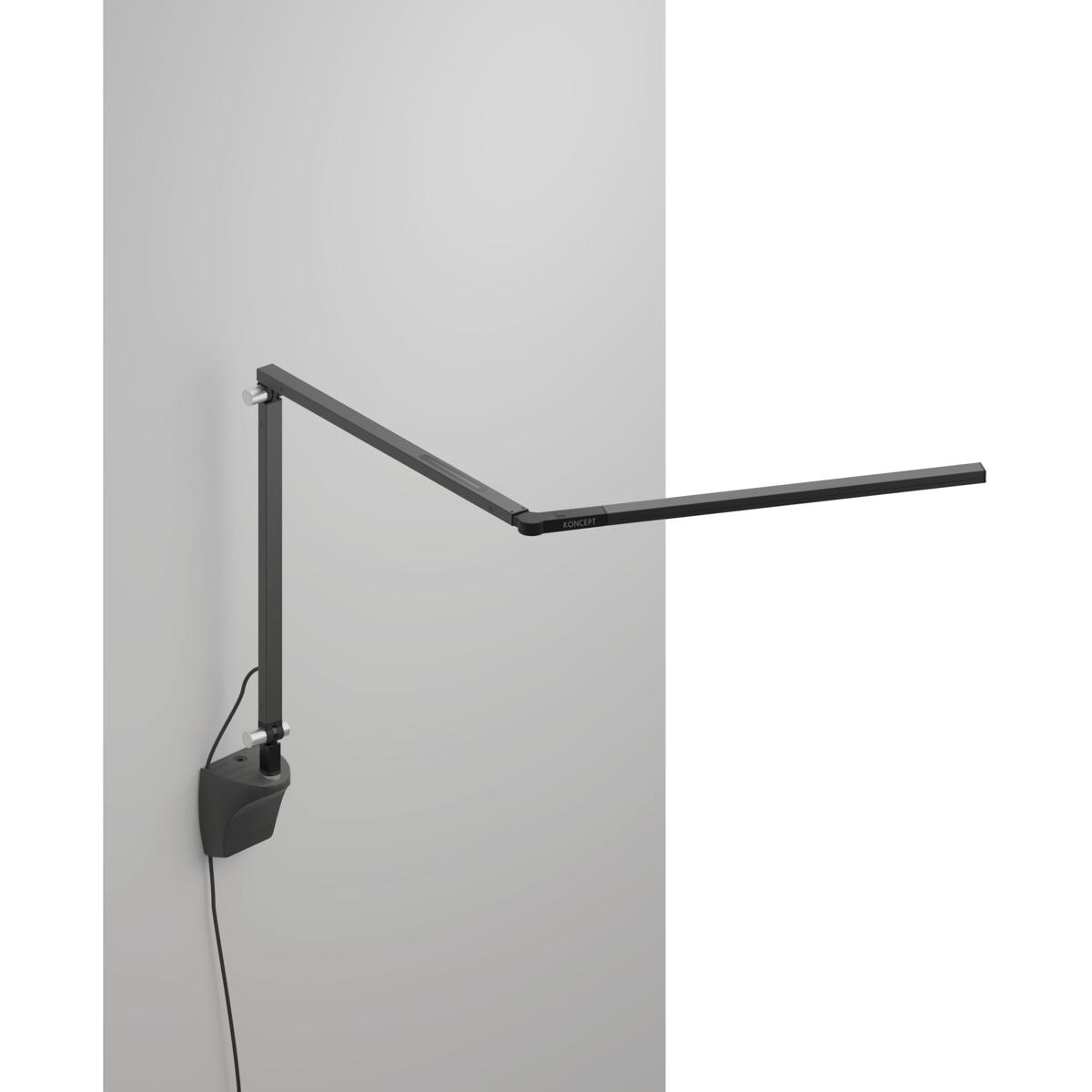 Koncept AR3100-CD-MBK-WAL Z-Bar Mini LED 2.6 inch Metallic Black Wall Mount Desk Lamp Wall Light